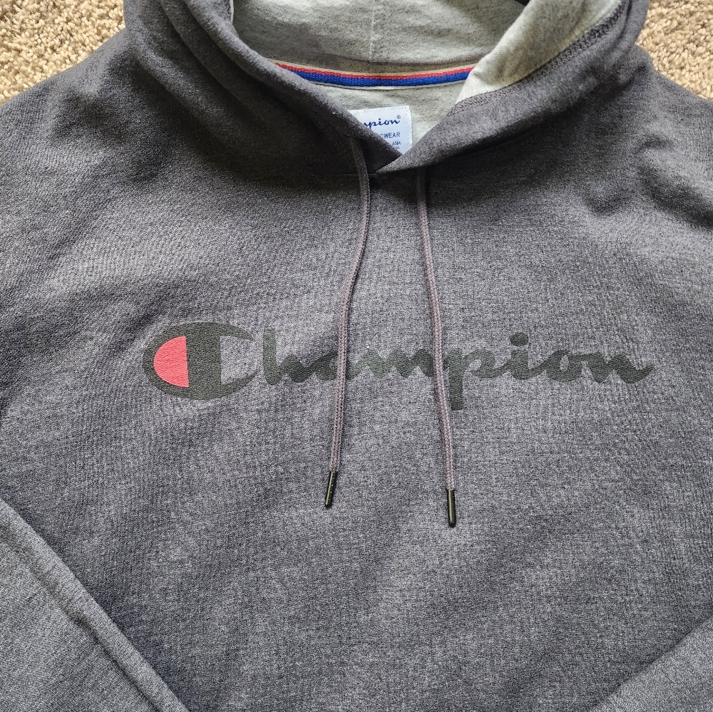 Champion Gray Hoodie Xl New Men